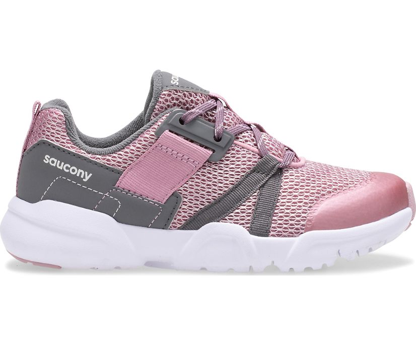 Kids' Saucony Vertex Lace Sneakers Rose / Grey | Singapore 825LISH